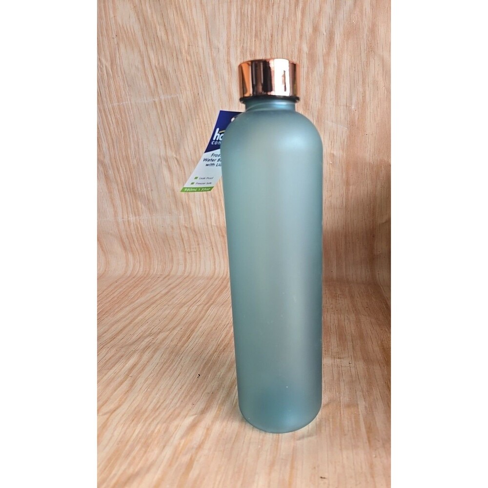 PLASTIC WATER BOTTLE 33 Oz For Cold Drinks/FROSTED BLUE /Light-weight/BPA Free